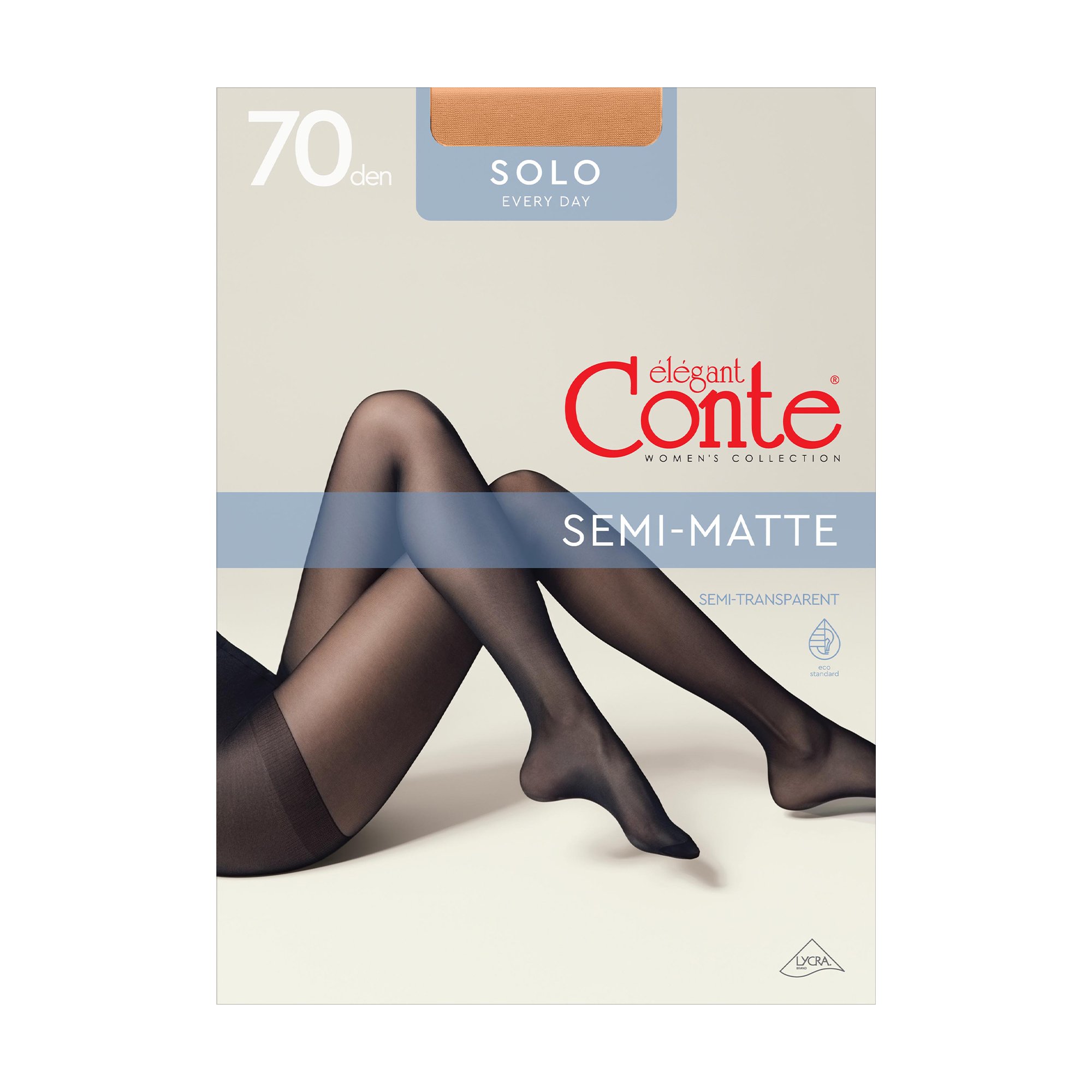 

Колготки жіночі Conte elegant Solo Every Day Semi-Matte, 70 DEN, Bronz, розмір 4