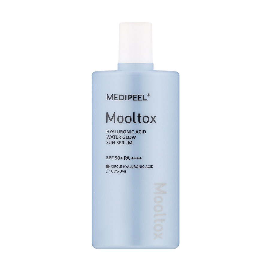 

Зволожувальна сонцезахисна сироватка для обличчя Medi-Peel Hyaluronic Acid Mooltox Water Glow Sun Serum, SPF 50+ PA++++, 52 мл