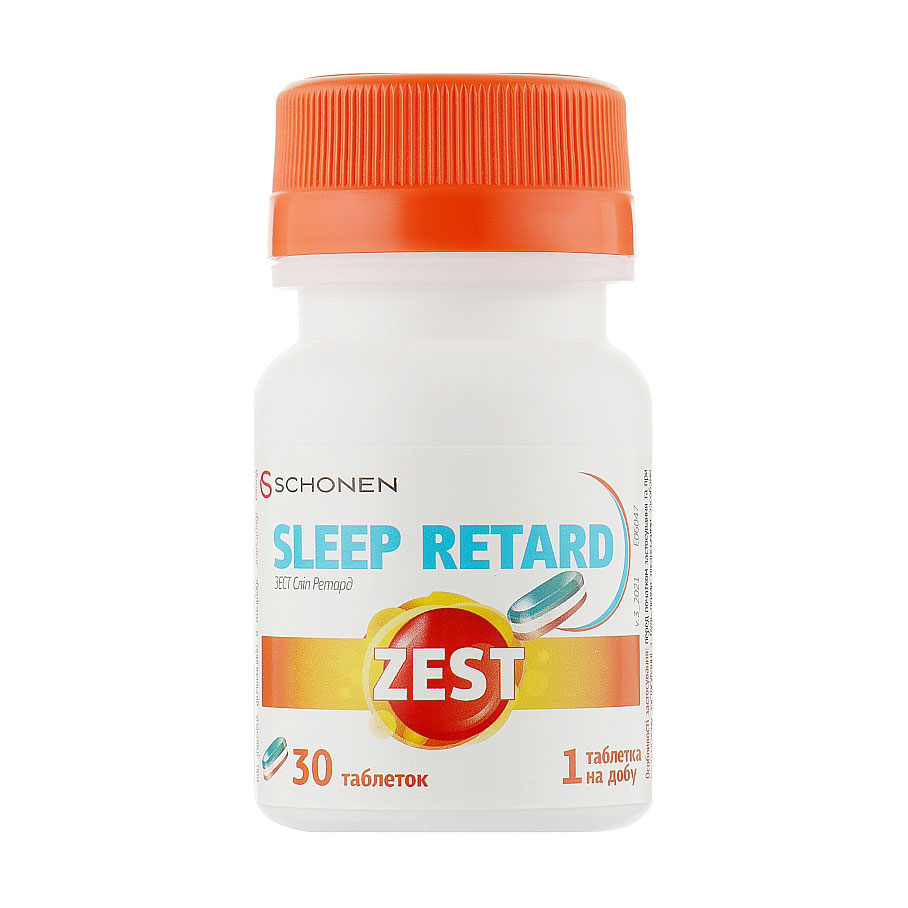 

Комплекс для сну Schonen Zest Sleep Retard, 30 таблеток