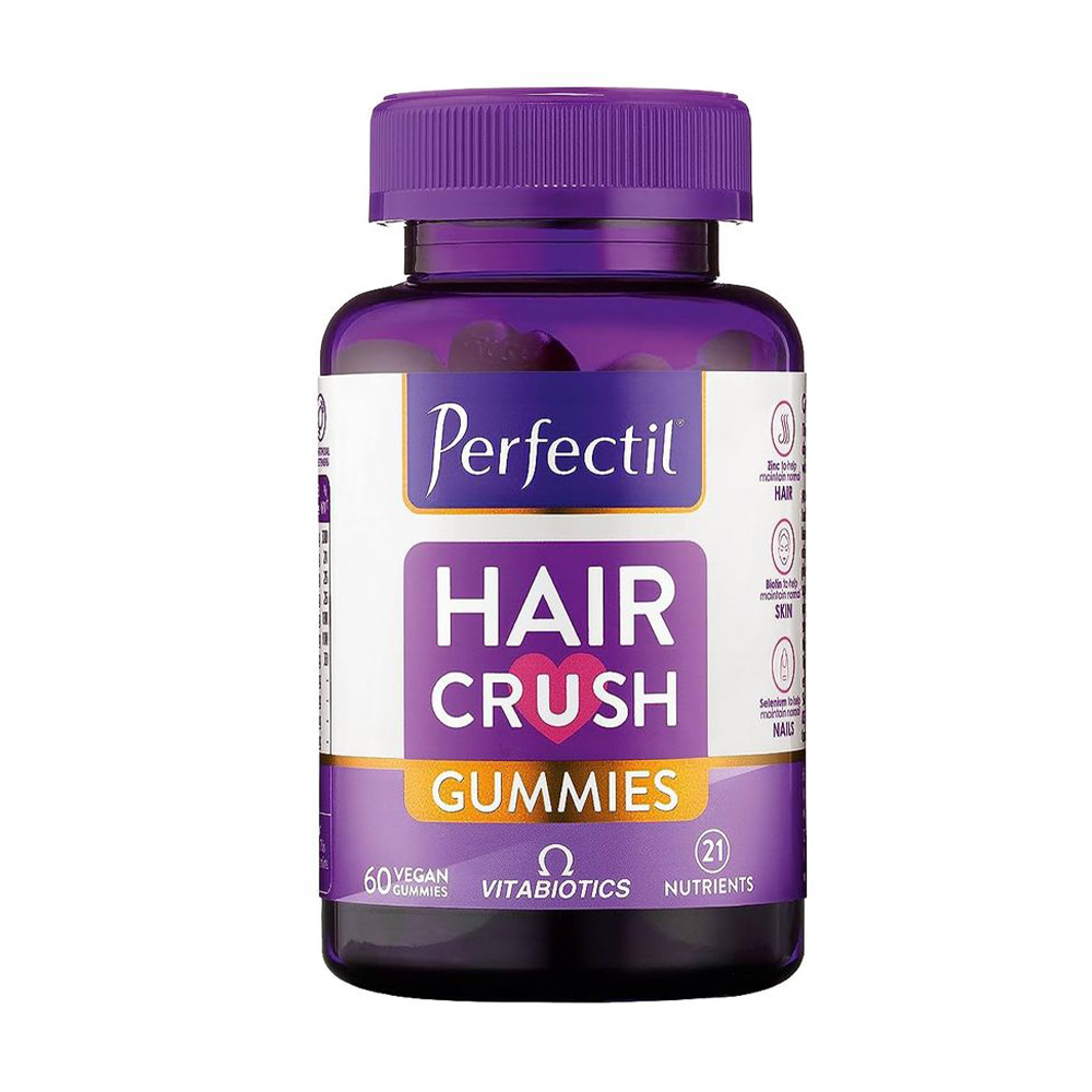 

Комплекс для волосся Vitabiotics Perfectil Hair Crush, 60 жувальних пастилок