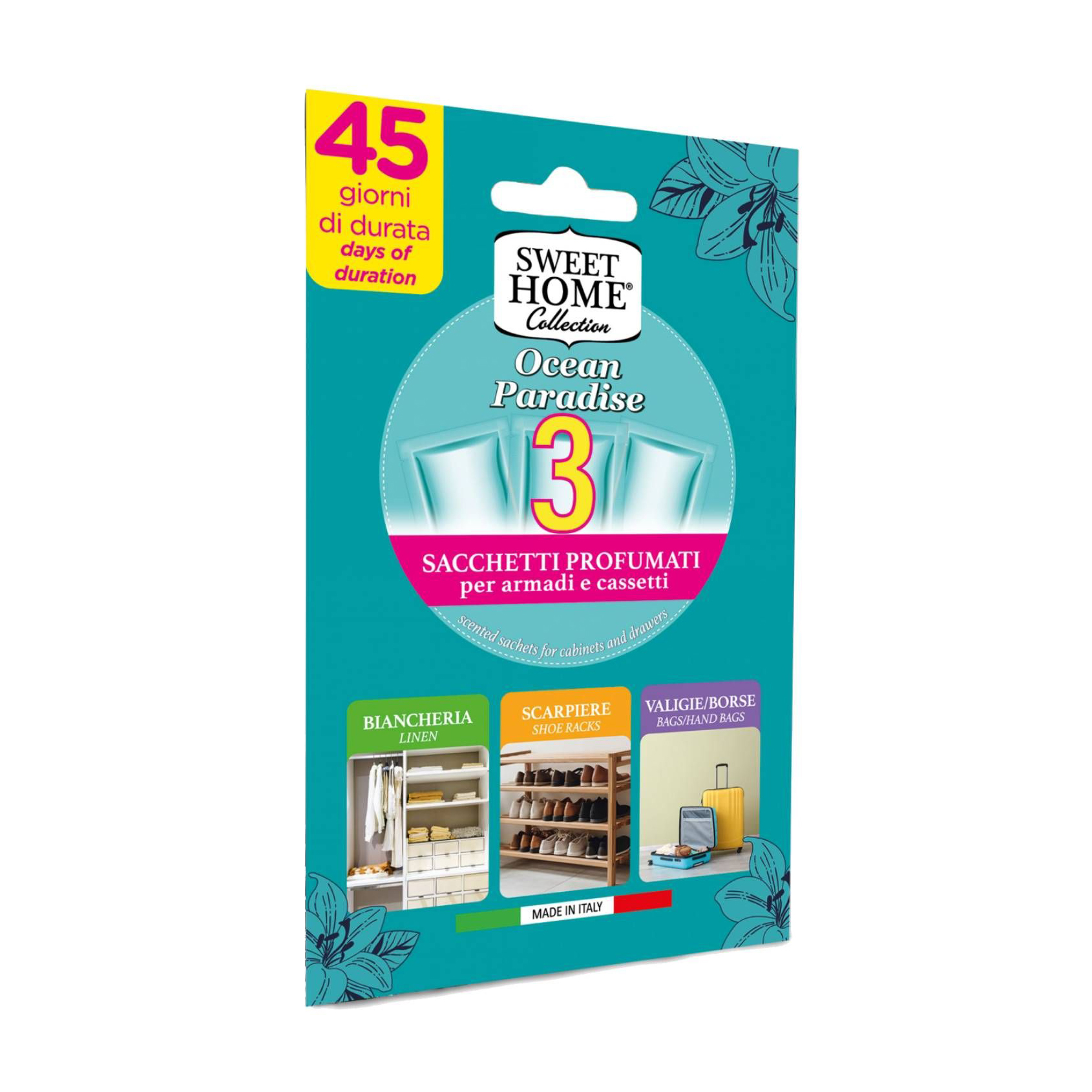 

Ароматичне саше для гардеробу Sweet Home Collection Talc Scented Sachets, 3 шт