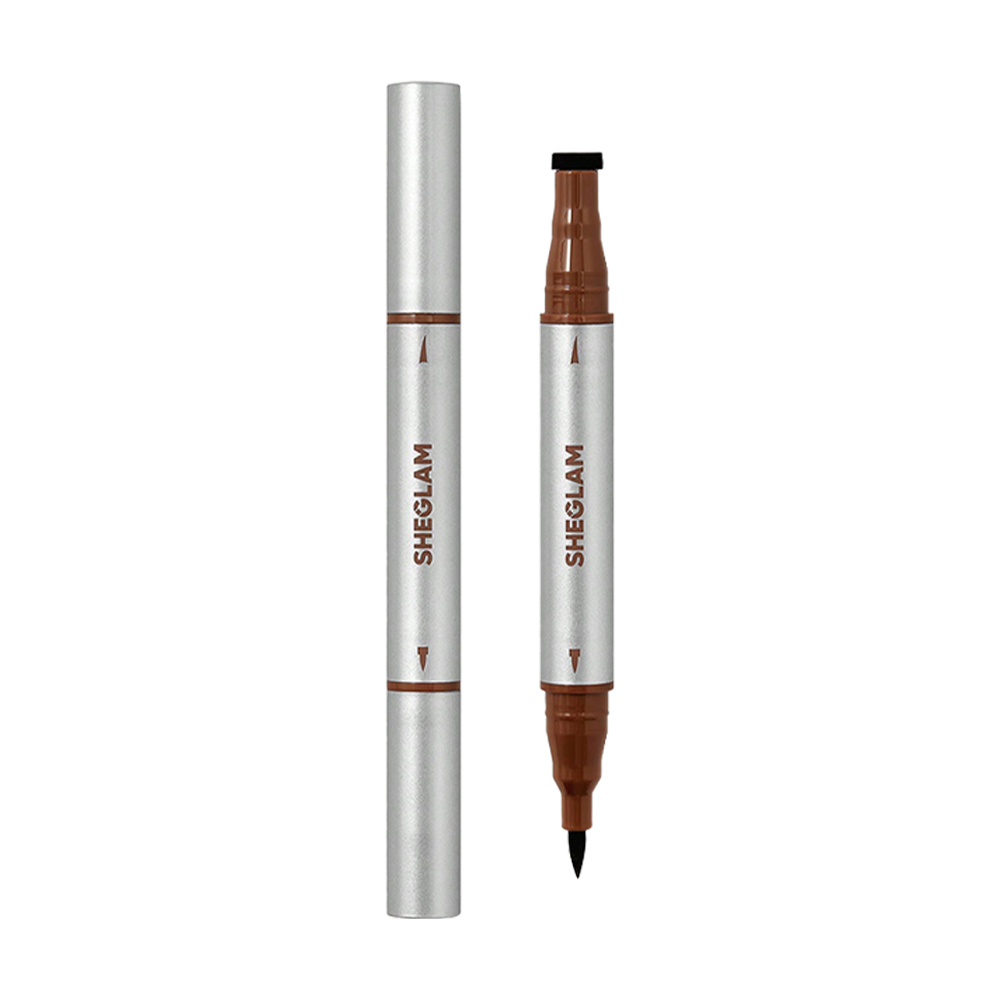 

Двостороння підводка для очей Sheglam Wing It Waterproof Liner Duo, Brown, 2 мл