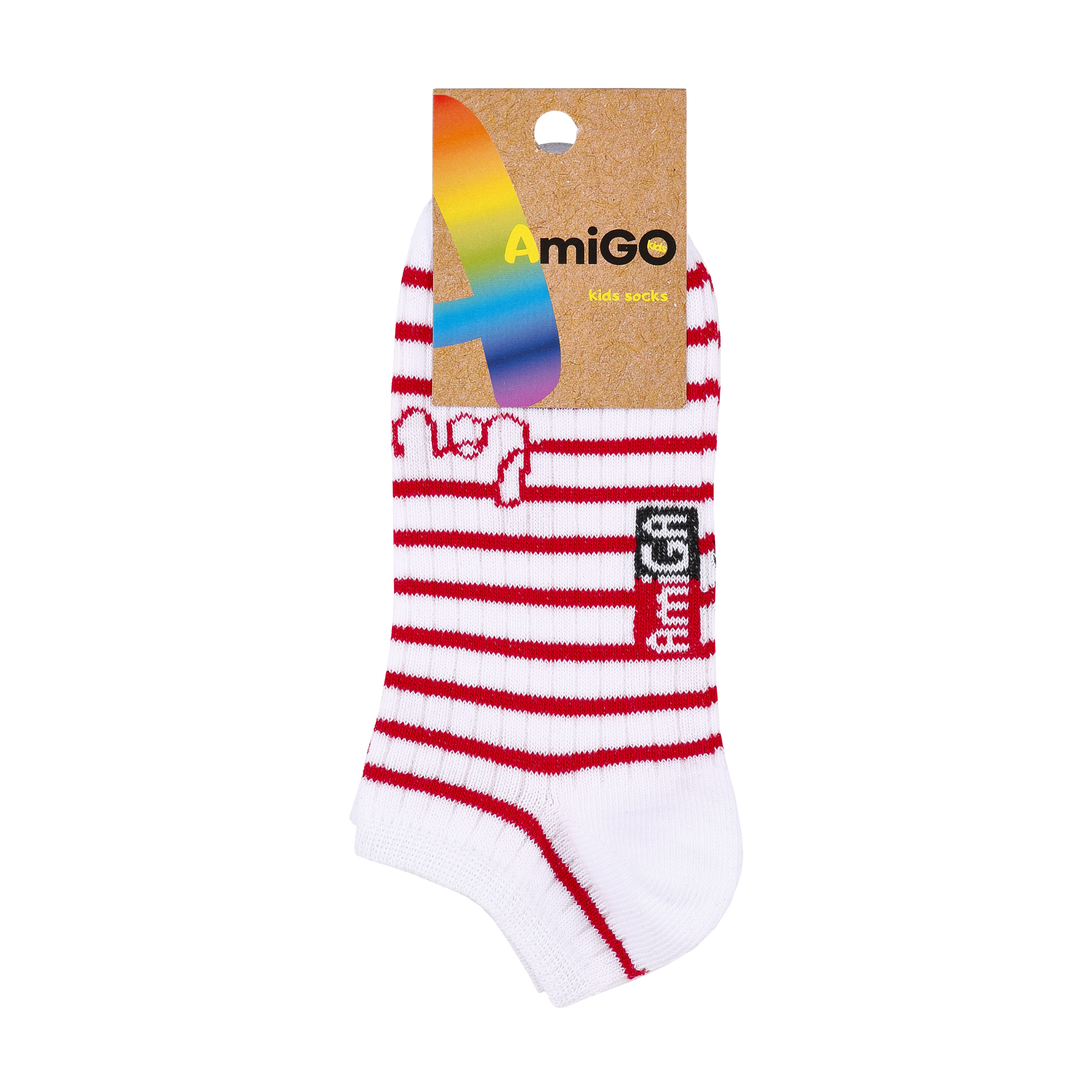 

Дитячі шкарпетки AmiGО смужка Love, розмір 20-22