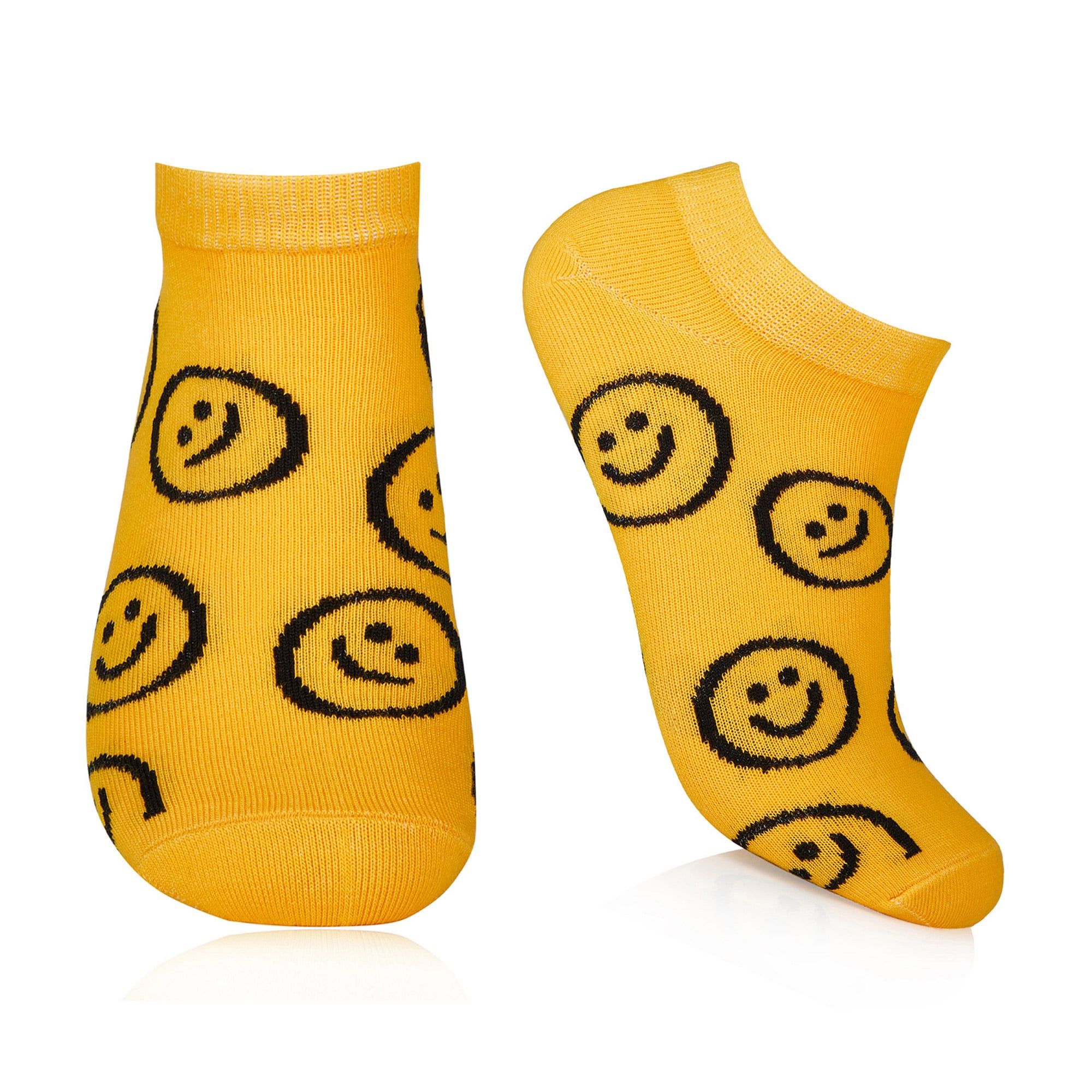 

Шкарпетки жіночі AmiGA Смайл, укорочені, жовті, розмір 23-25