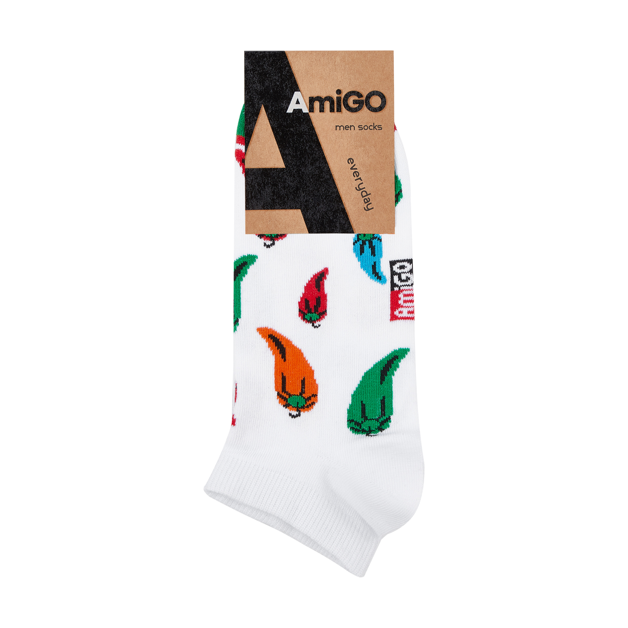 

Шкарпетки чоловічі AmiGO перці, розмір 25