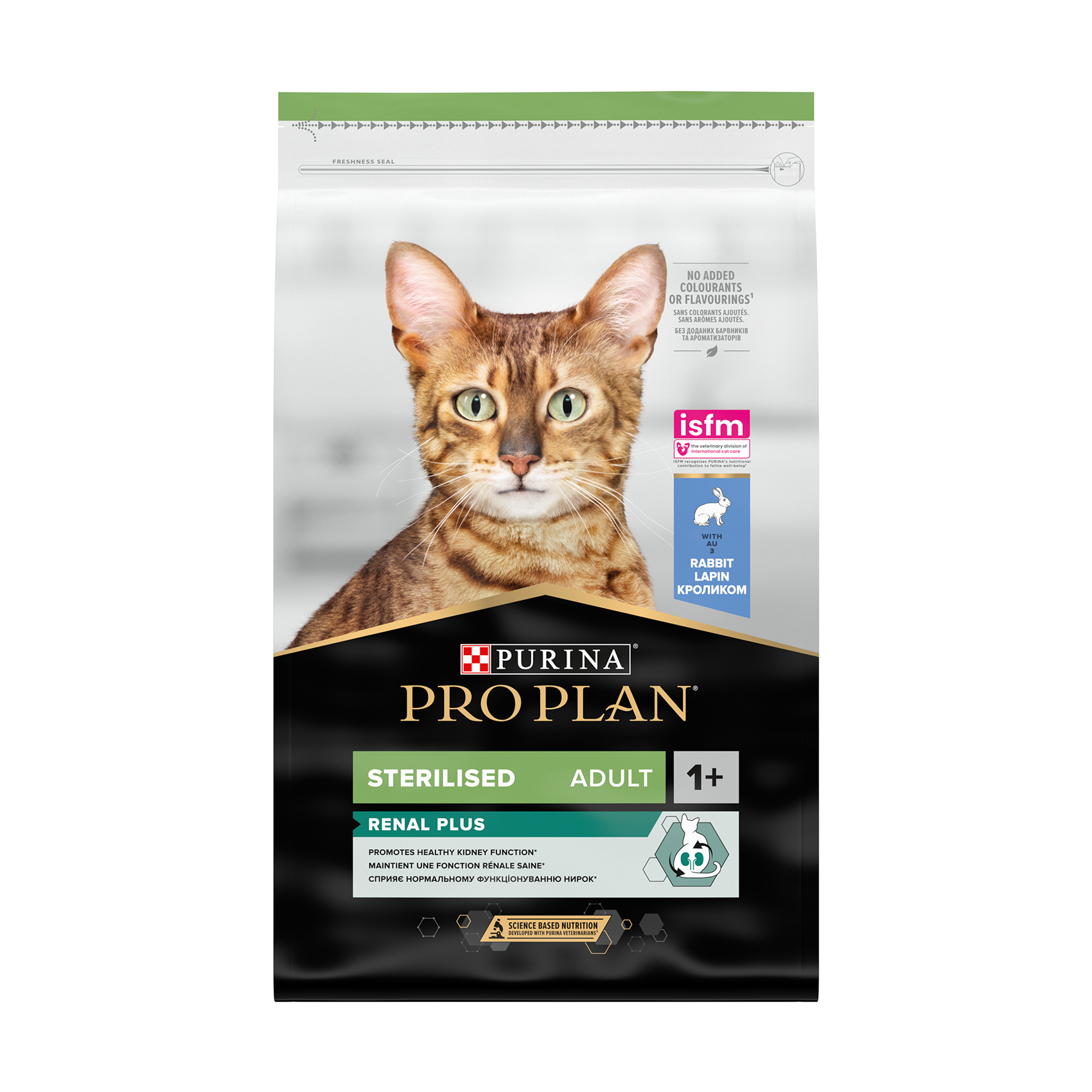 

Сухий корм для дорослих стерилізованих котів Pro Plan Sterilised Adult 1+ Renal Plus з кроликом, 10 кг
