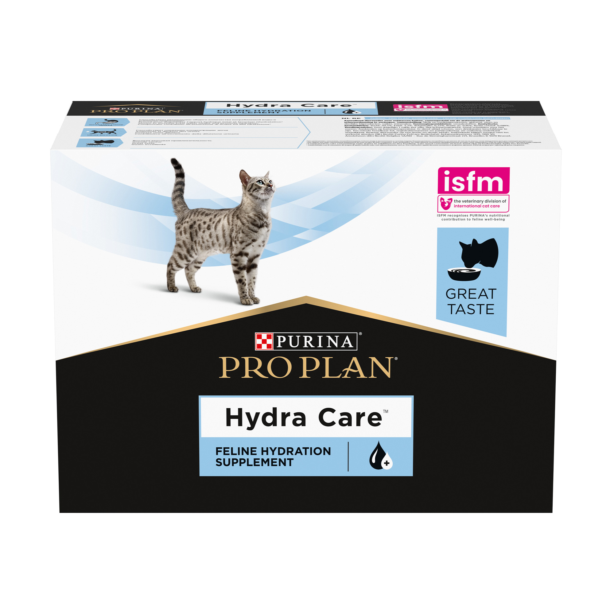 

Вологий додатковий корм для дорослих котів Pro Plan Hydra Care для збільшення споживання води та зниження концентрації сечі, 10*85 г