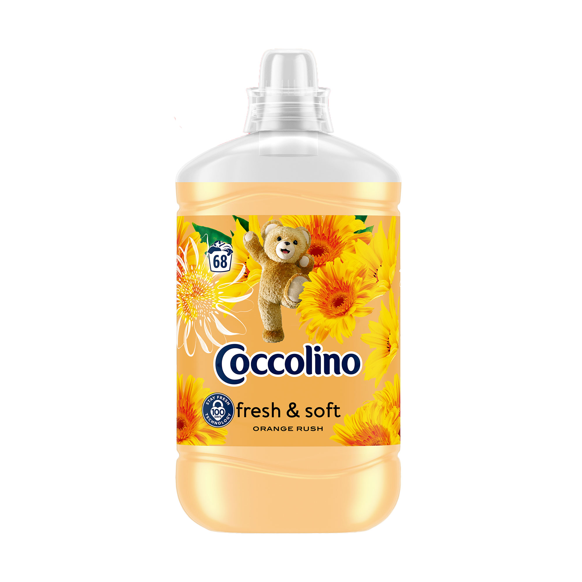 

Кондиціонер для білизни Coccolino Fresh & Soft Orang Rush 68 циклів прання, 1.7 л
