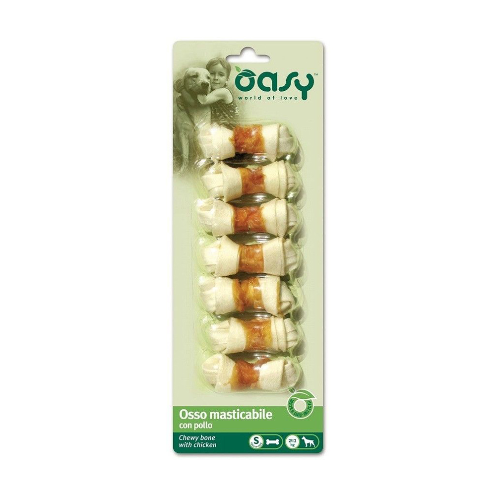 

Уцінка! Ласощі для собак Oasy Chewy Bone S з куркою, 90 г