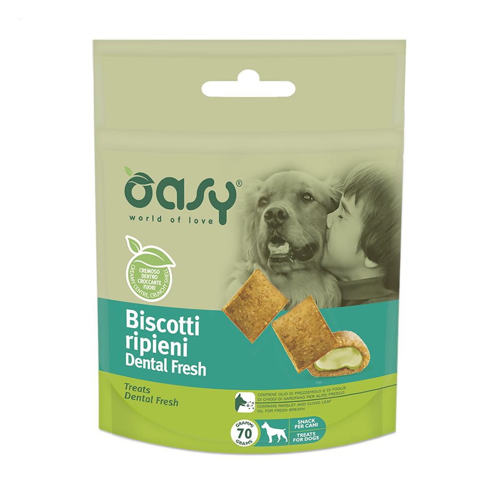 

Уцінка! Ласощі для собак Oasy Treats With Treats Dental Fresh, 70 г
