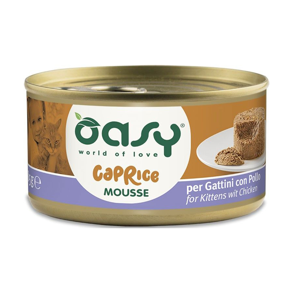 

Вологий корм для кошенят Oasy з куркою, 85 г