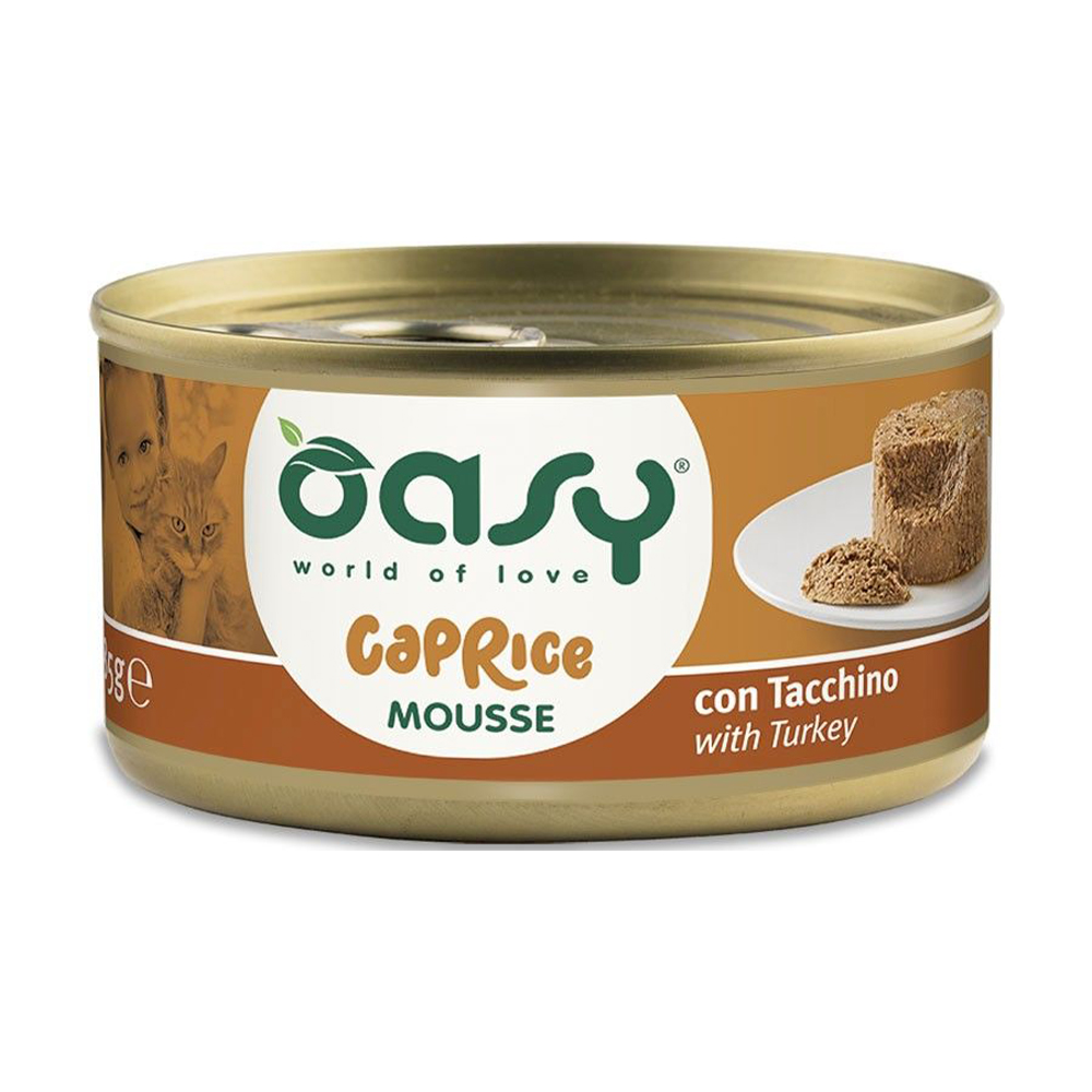 

Вологий корм для кішок Oasy з індичкою, 85 г