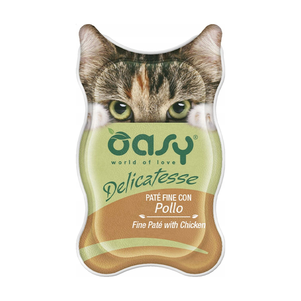 

Вологий корм для кішок Oasy Delicatesse з куркою, 85 г