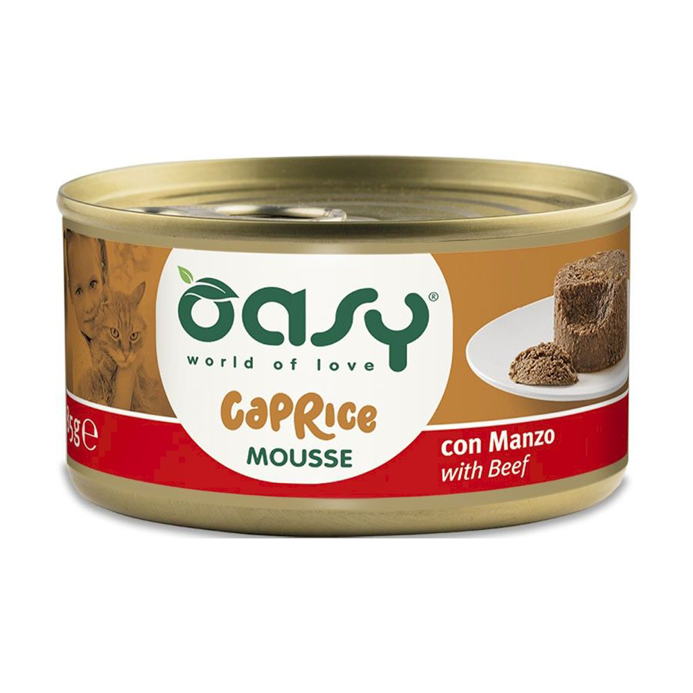 

Уцінка! Вологий корм для котів Oasy з яловичиною, 85 г