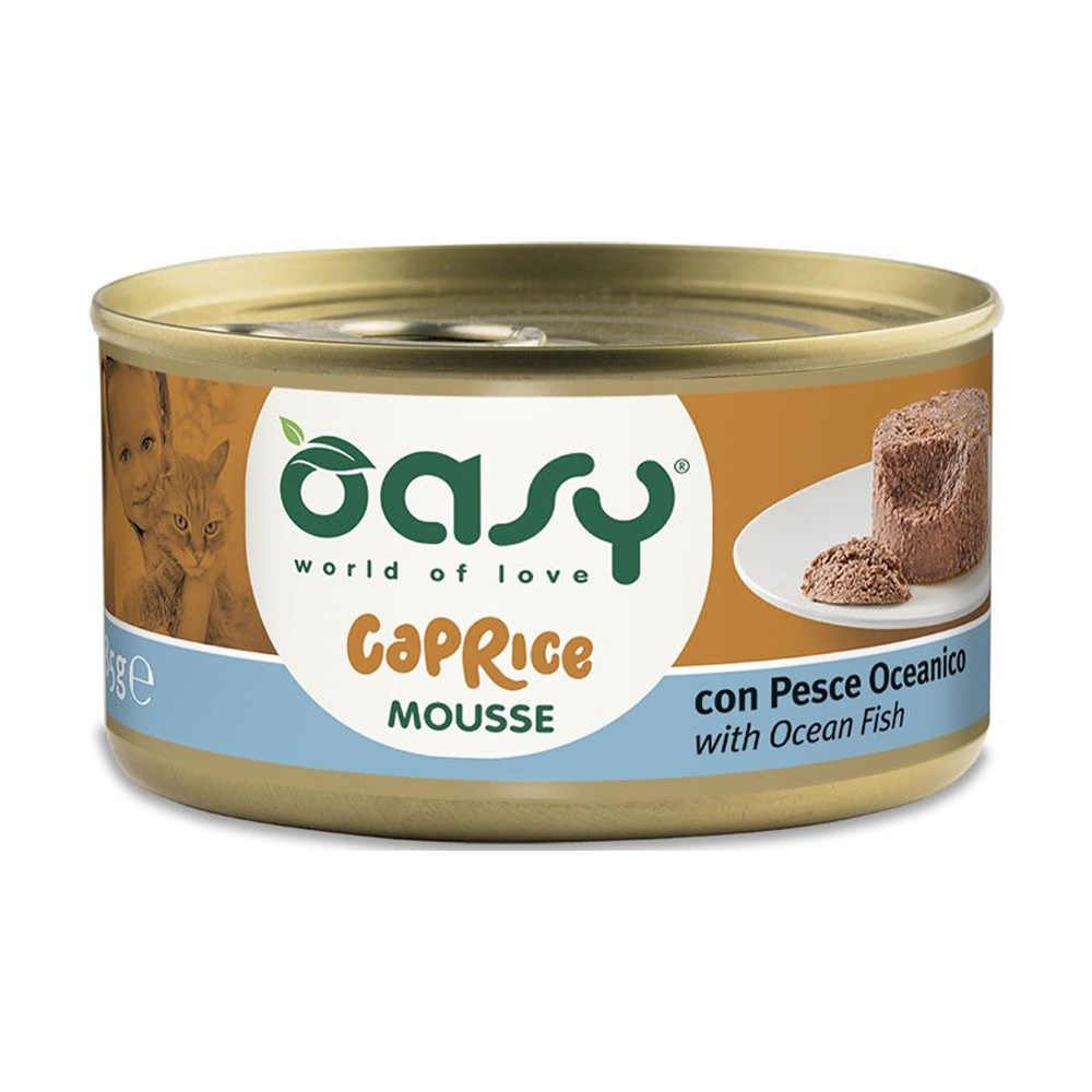 

Вологий корм для кішок Oasy з океанічною рибою, 85 г