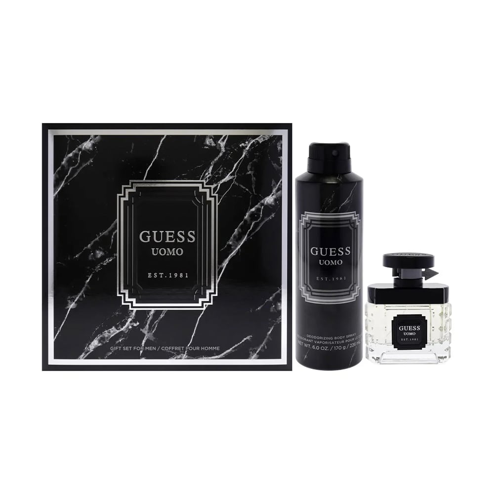 

Парфумований набір чоловічий Guess Uomo (туалетна вода, 50 мл + дезодорант-спрей, 226 мл)
