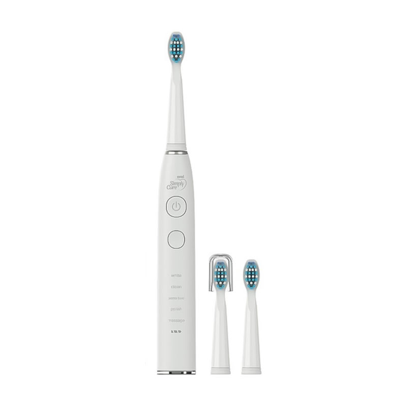 

Електрична звукова зубна щітка Simply Care Oral Electric Sonic Toothbrush біла, 1 шт
