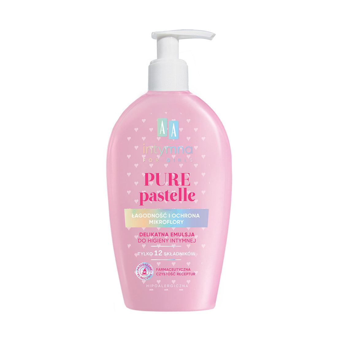 

Делікатна емульсія для інтимної гігієни AA Intymna For Girls Pure Pastelle Delicate Intimate Hygiene Emulsion, 300 мл