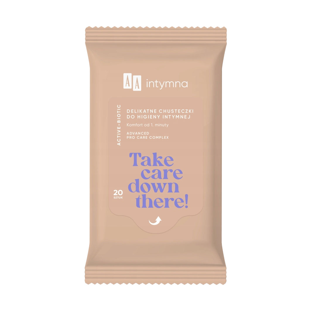 

Серветки для інтимної гігієни AA Intymna Active-Biotic, 20 шт