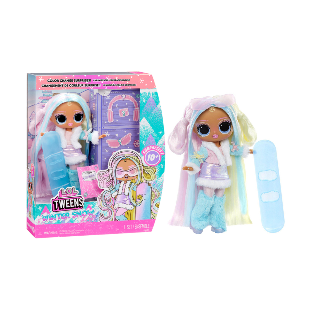 

Ігровий набір з лялькою L.O.L. Surprise! серії Tweens Winter Snow Цукерочка, з аксесуарами, 6.99*20.32*25.4 см, від 3 років, 13 елементів (427711)