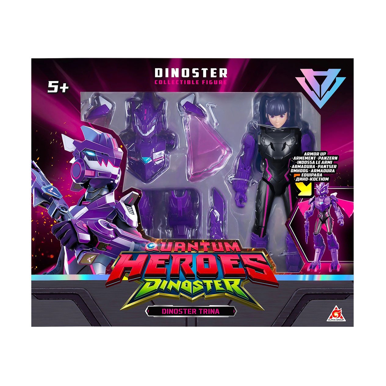 

Фігурка Dinoster Тріна, з аксесуарами, 20 см, від 5 років, 8 елементів (EU580836)