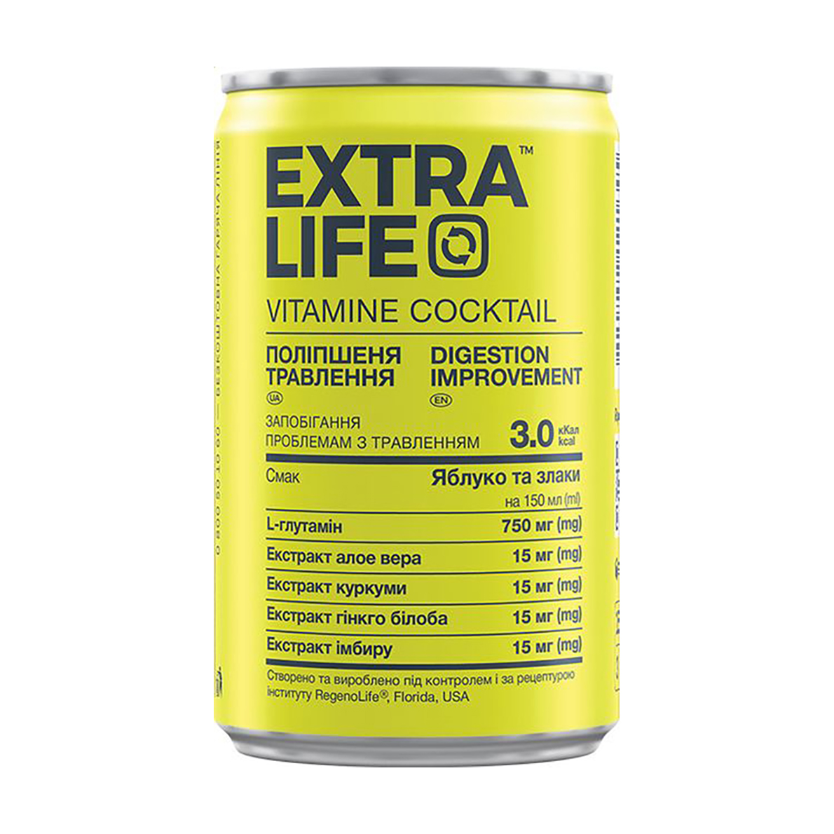 

Уцінка! Вітамінний коктейль Extra Life Vitamine Cocktail Поліпшення травлення, 150 мл