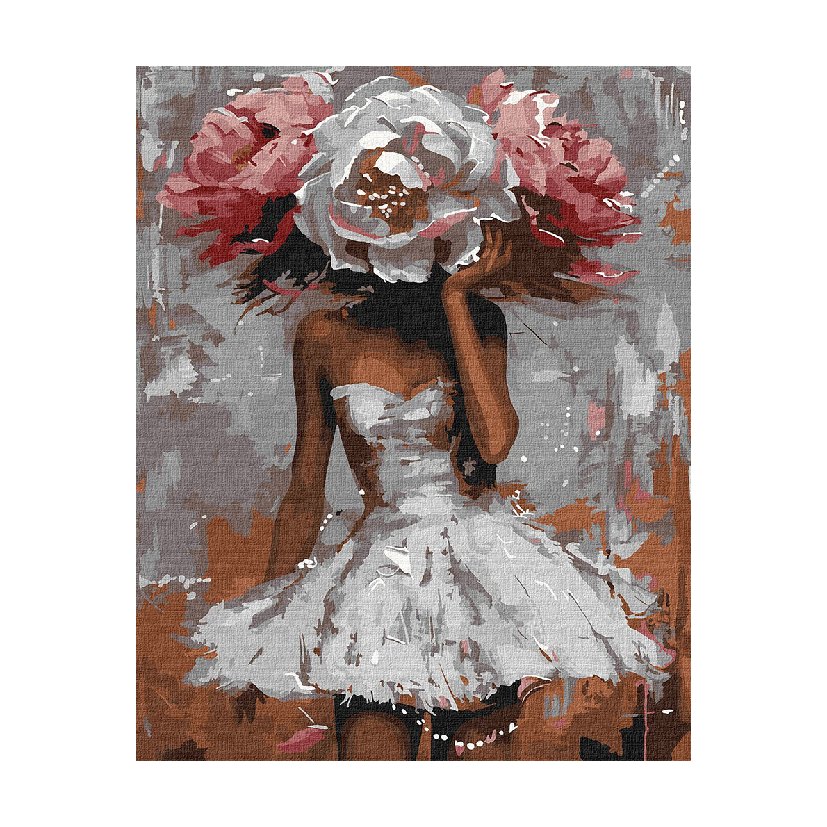 

Картина за номерами Ideyka Квіткова загадка з фарбами металік extra, 40*50 см (KHO8501)