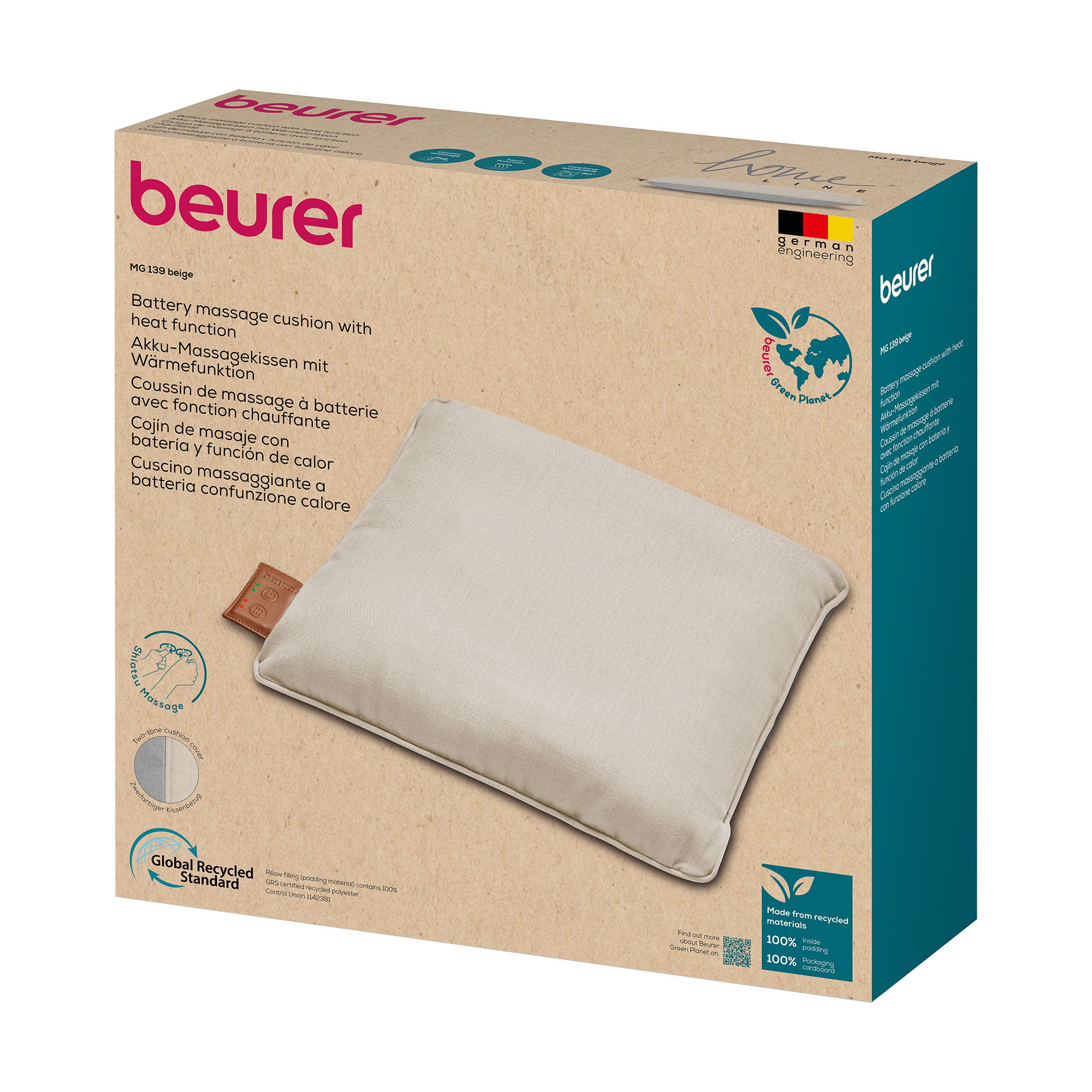 

Масажна подушка Beurer MG 139 Beige