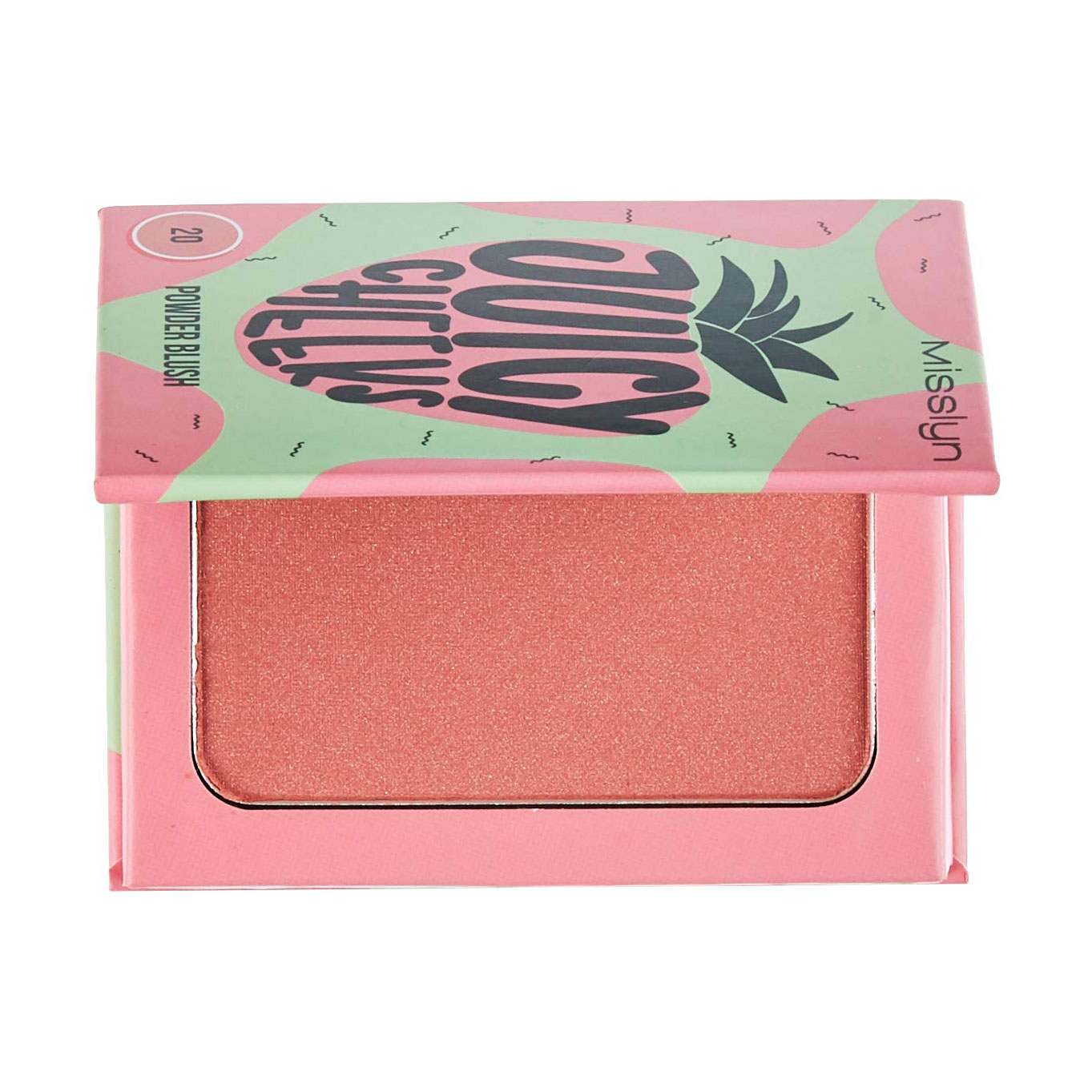 

Компактні рум'яна для обличчя Misslyn Juicy Cheeks Powder Blush 20, 6 г