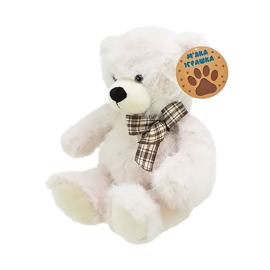 

М'яка іграшка Shantou Jinxing Білий ведмедик, від 3 років, 35 см (MJ2401)