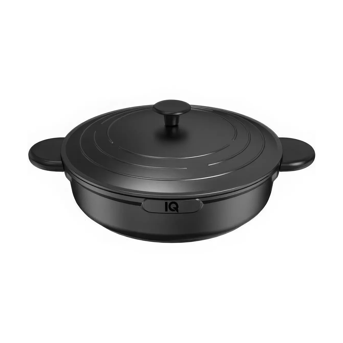 

Уцінка! Сотейник IQ Be Simple з двома ручками, алюмінієвий, з кришкою, 28 см, 4 л (IQ-2149-28)