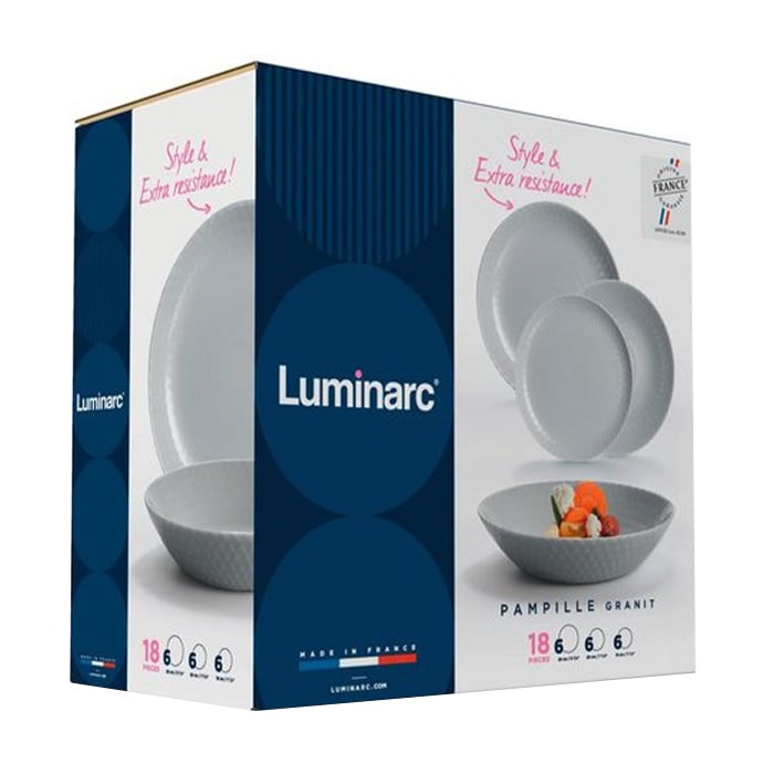 

Столовий сервіз Luminarc Pampille Granit, 18 предметів (Q6155)