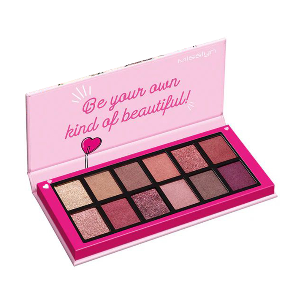 

Палетка тіней для повік Misslyn Matt X Metallic Eyeshadow Palette 1 Eye Love It!, 8.4 г