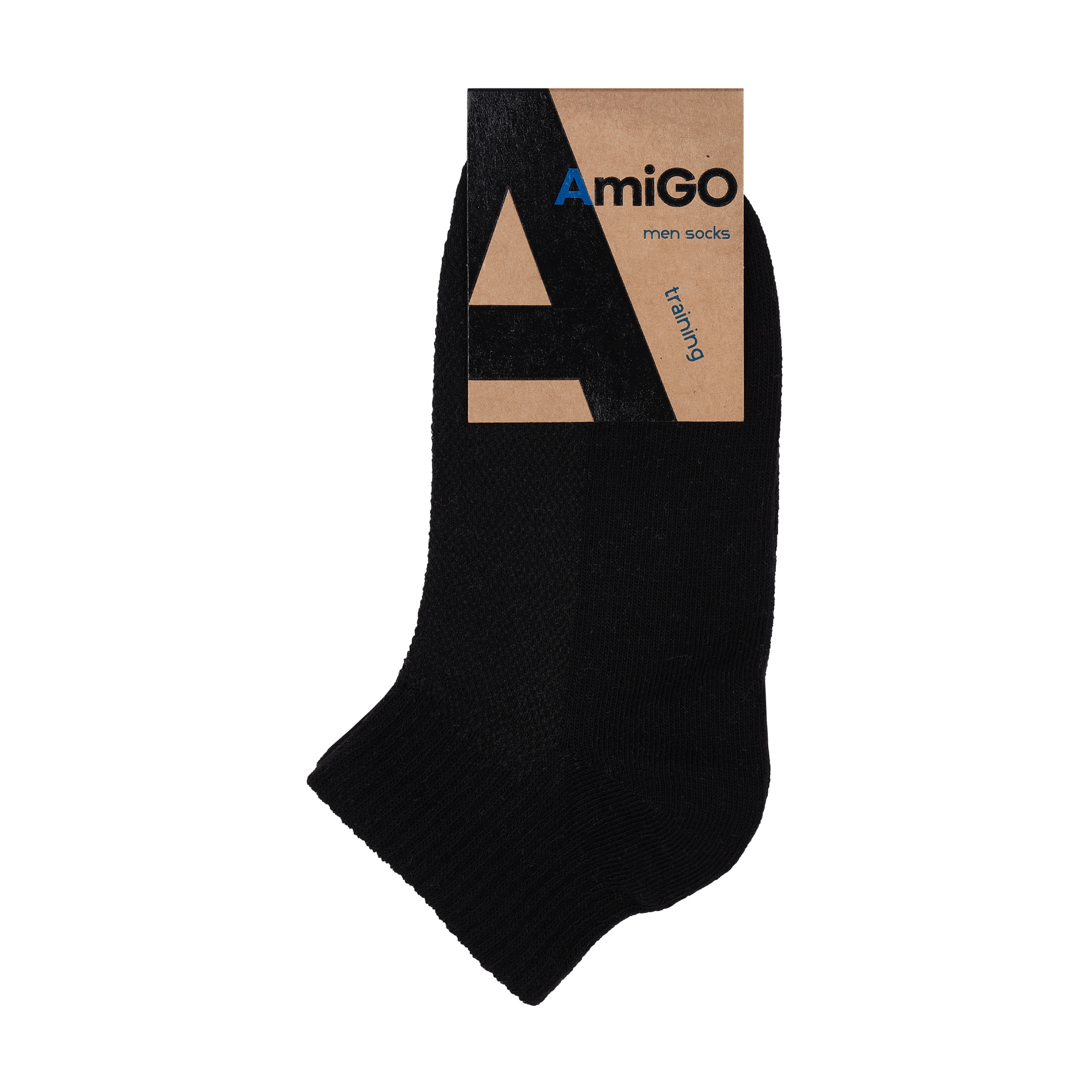 

Шкарпетки чоловічі AmiGO низькі, спортивні, чорні, розмір 27
