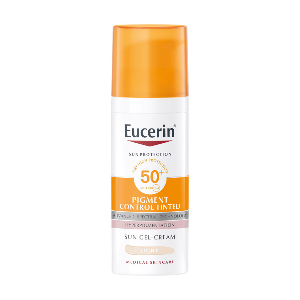 

Сонцезахисний крем-гель для обличчя Eucerin Sun Protection Pigment Control Tinted SPF 50+ Light, 50 мл