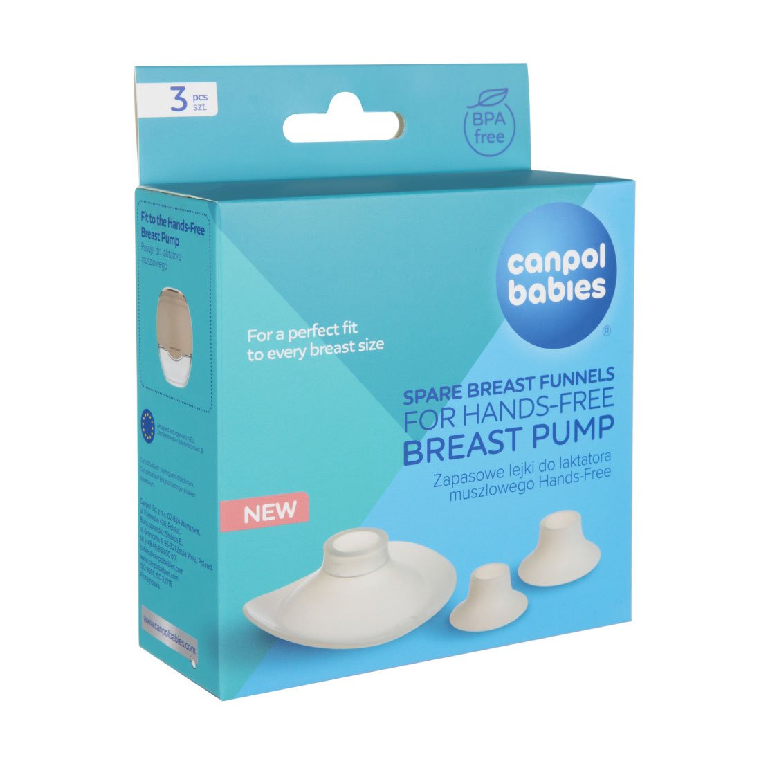 

Запасні силіконові лійки для молоковідсмоктувача Canpol Babies, 3 шт (20/108)