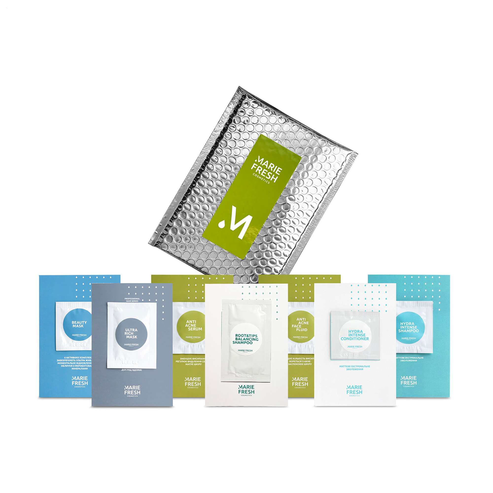 

Набір пробників Marie Fresh Cosmetics Welcome Beauty Set, 7 продуктів