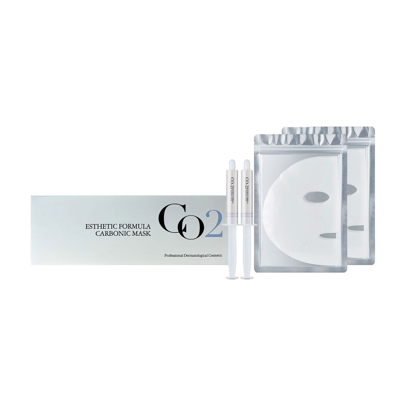 

Уцінка! Набір для карбокситерапії обличчя Esthetic House CO2 Esthetic Formula Carbonic Mask (гель-активатор, 2*25 мл + тканинна маска, 2 шт)