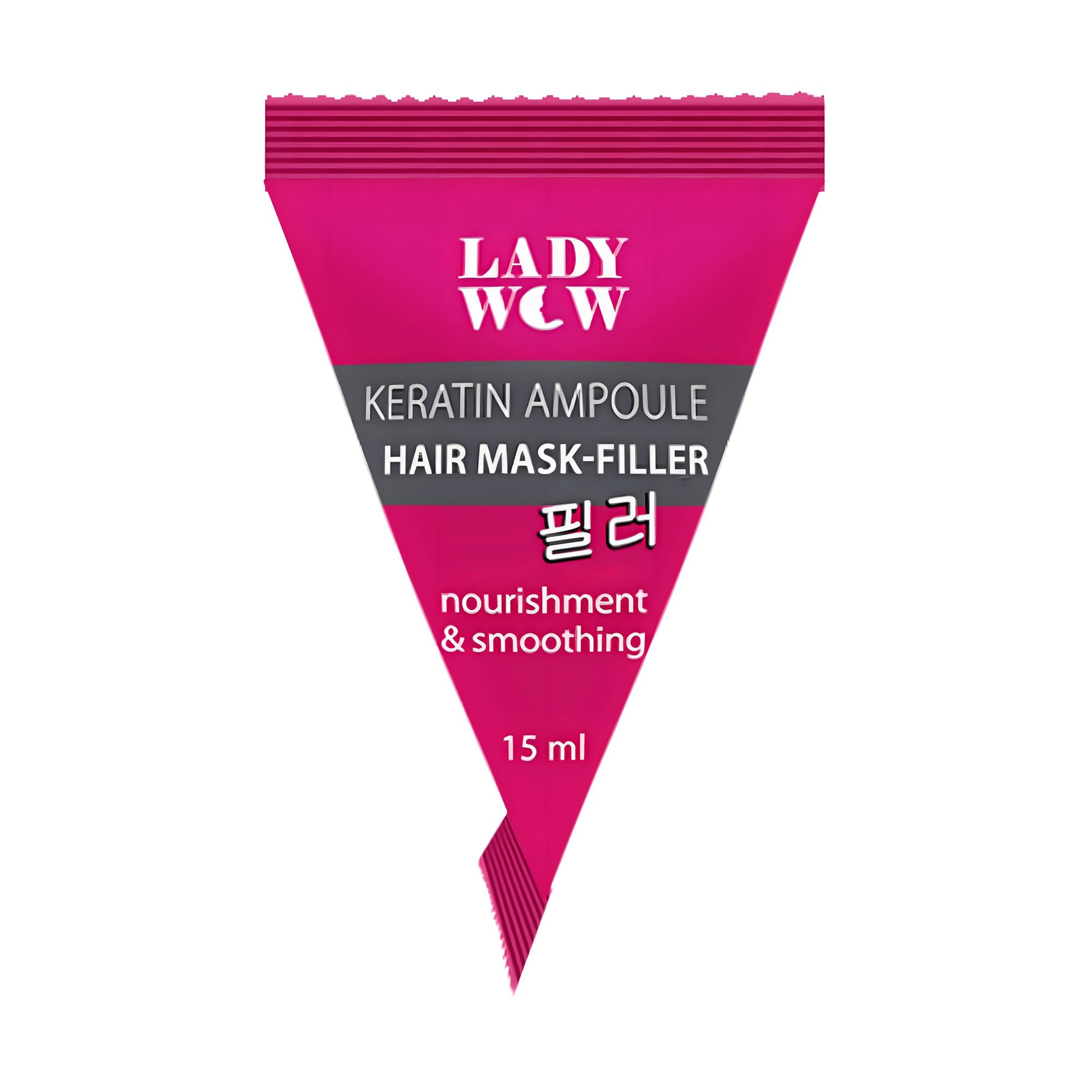 

Кератинова маска-філер для волосся Lady Wow Keratin Ampoule Живлення та розгладження, 15 мл