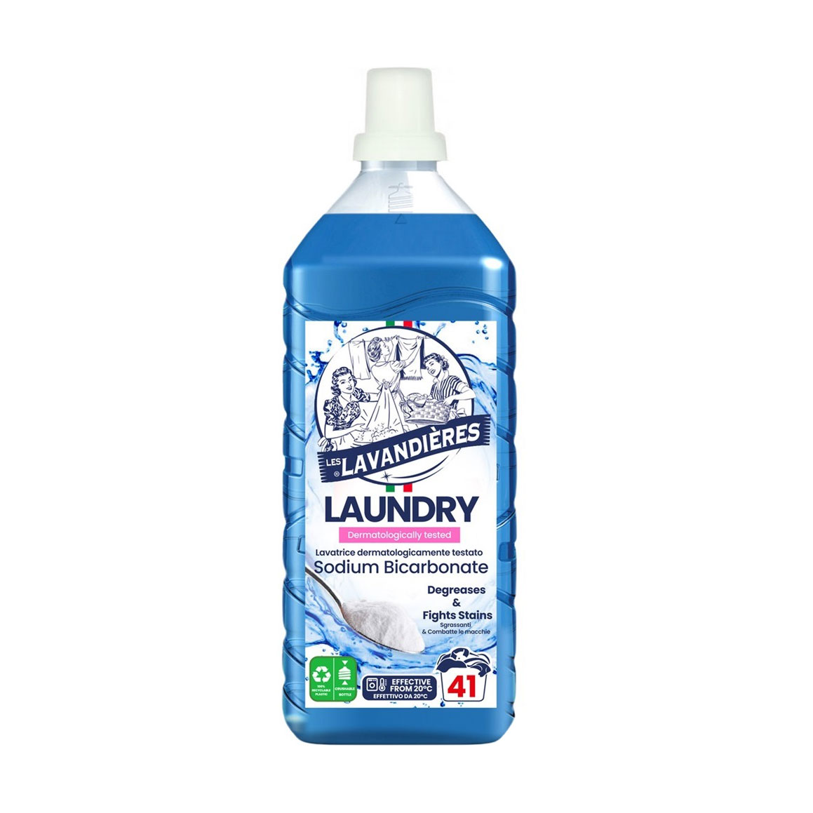 

Уцінка! Гель для прання Les Lavandieres Універсальний, з бікартонатом натрію, 41 цикл прання, 1.85 л