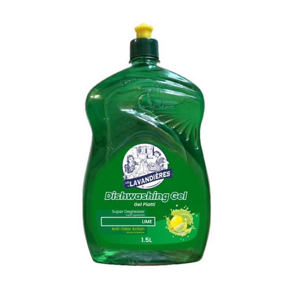 

Гель-концентрат для миття посуду Les Lavandieres Лайм, 1.5 л