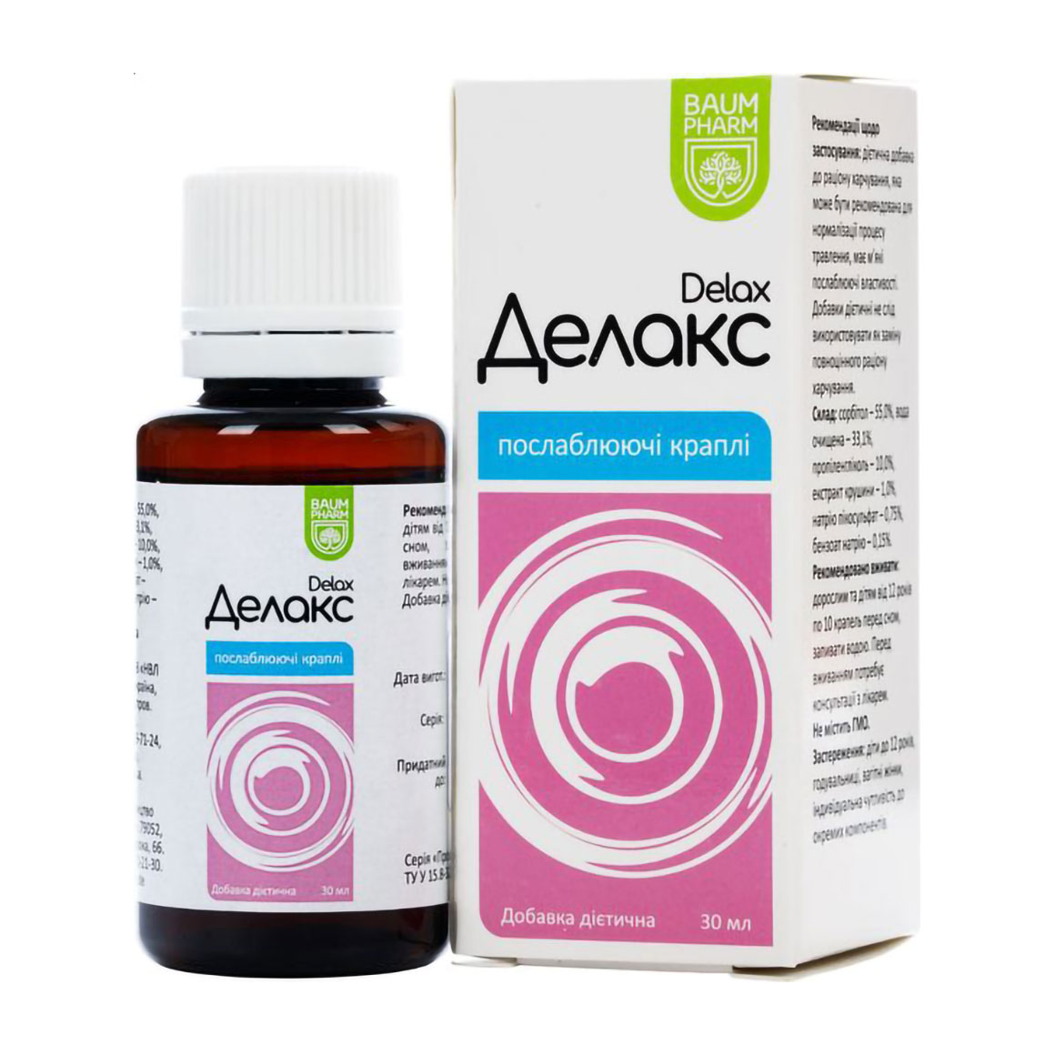 

Уцінка! Делакс Baum Pharm Delax в краплях, 30 мл