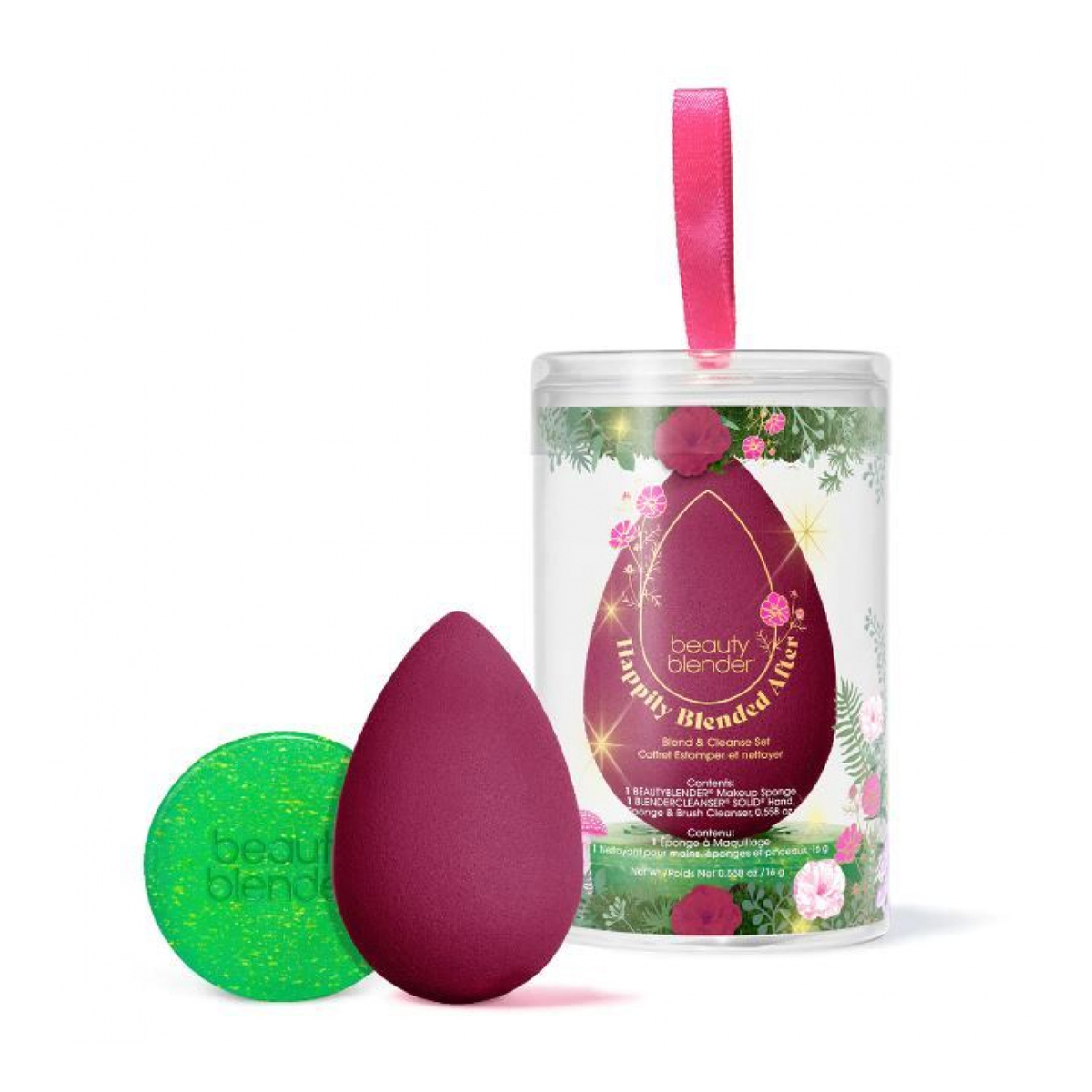 

Лімітований подарунковий набір Beautyblender Happily Blended After (спонж для макіяжу, 1 шт + мило для очищення рук, спонжів та пензлів, 16 г)