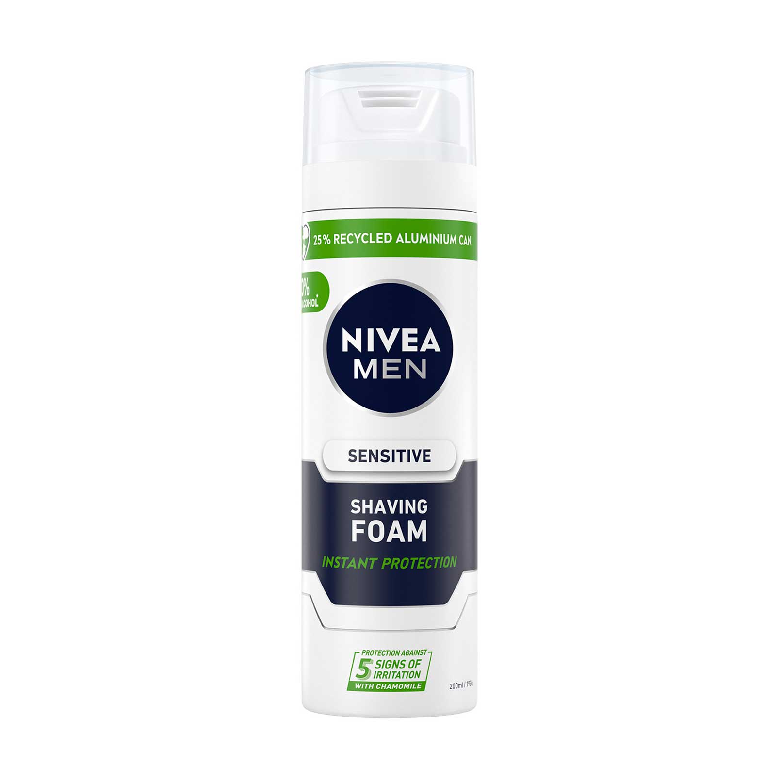 

Заспокійлива чоловіча піна для гоління NIVEA MEN Shaving Foam Sensitive для чутливої шкіри, без спирту, 200 мл