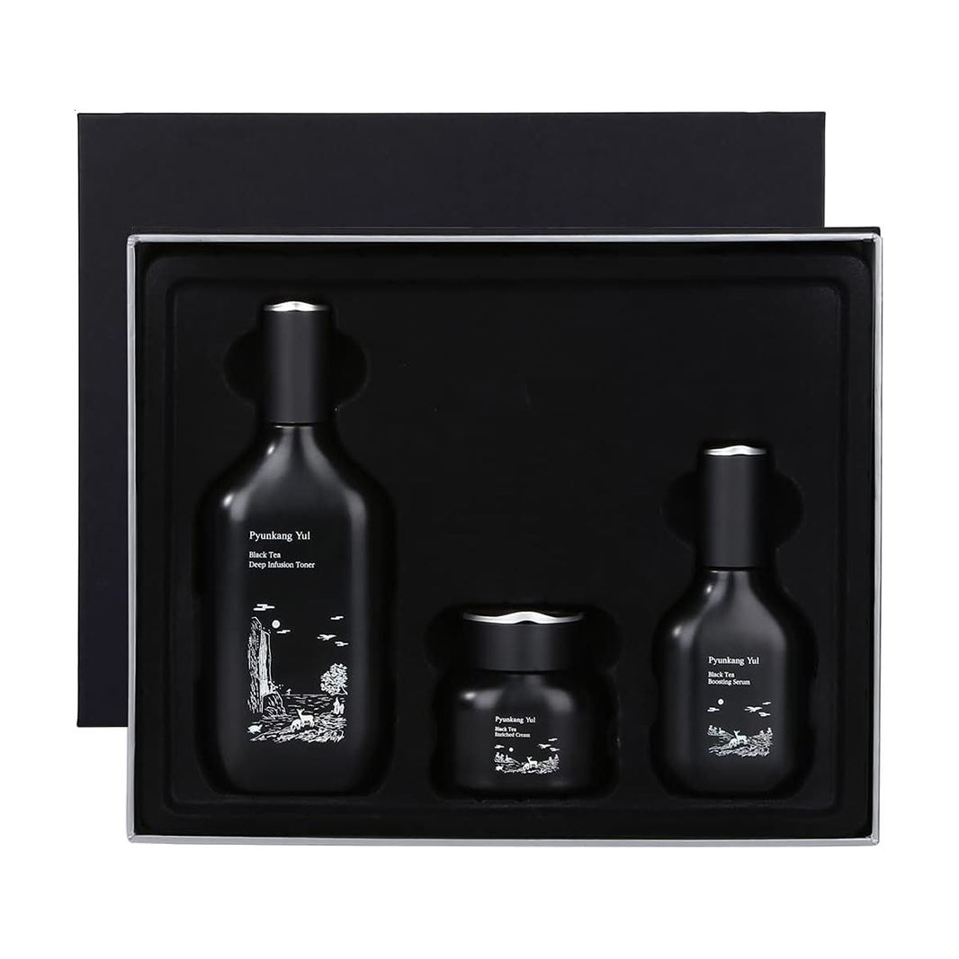 

Уцінка! Набір для обличчя Pyunkang Yul Black Tea Line Gift Set (тонер, 130 мл + сироватка, 45 мл + крем, 60 мл)