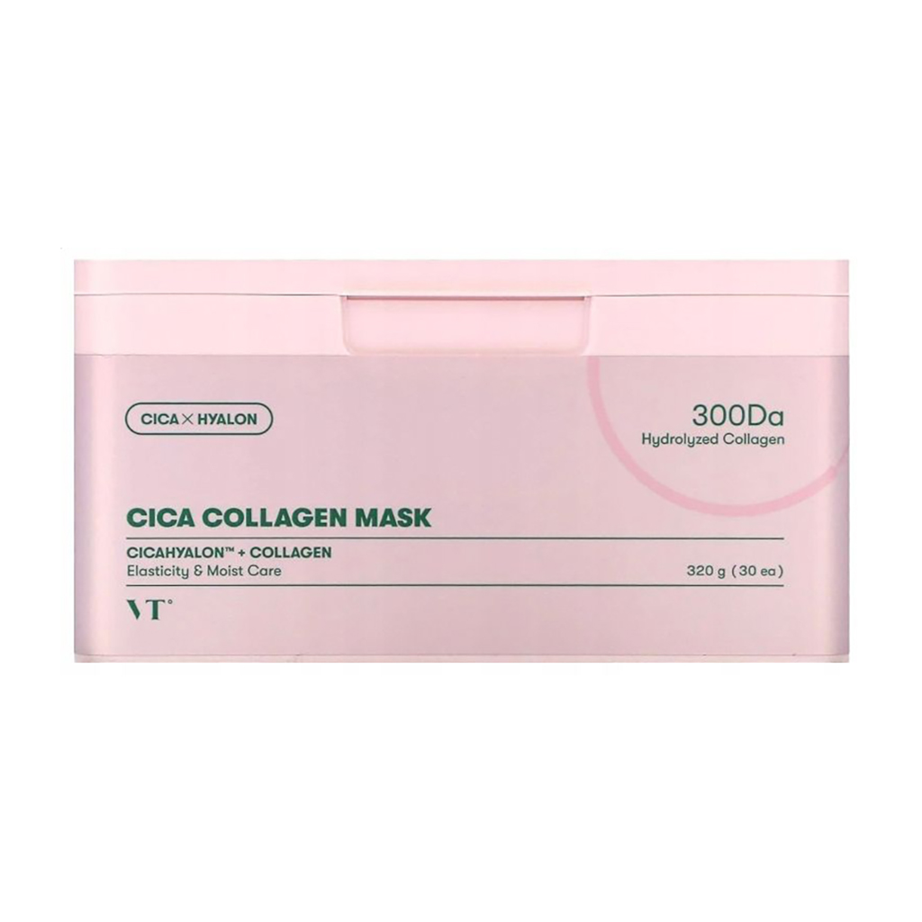 

Зміцнювальна тканинна маска для обличчя VT Cosmetics Cica Collagen Mask, 320 г, 30 шт