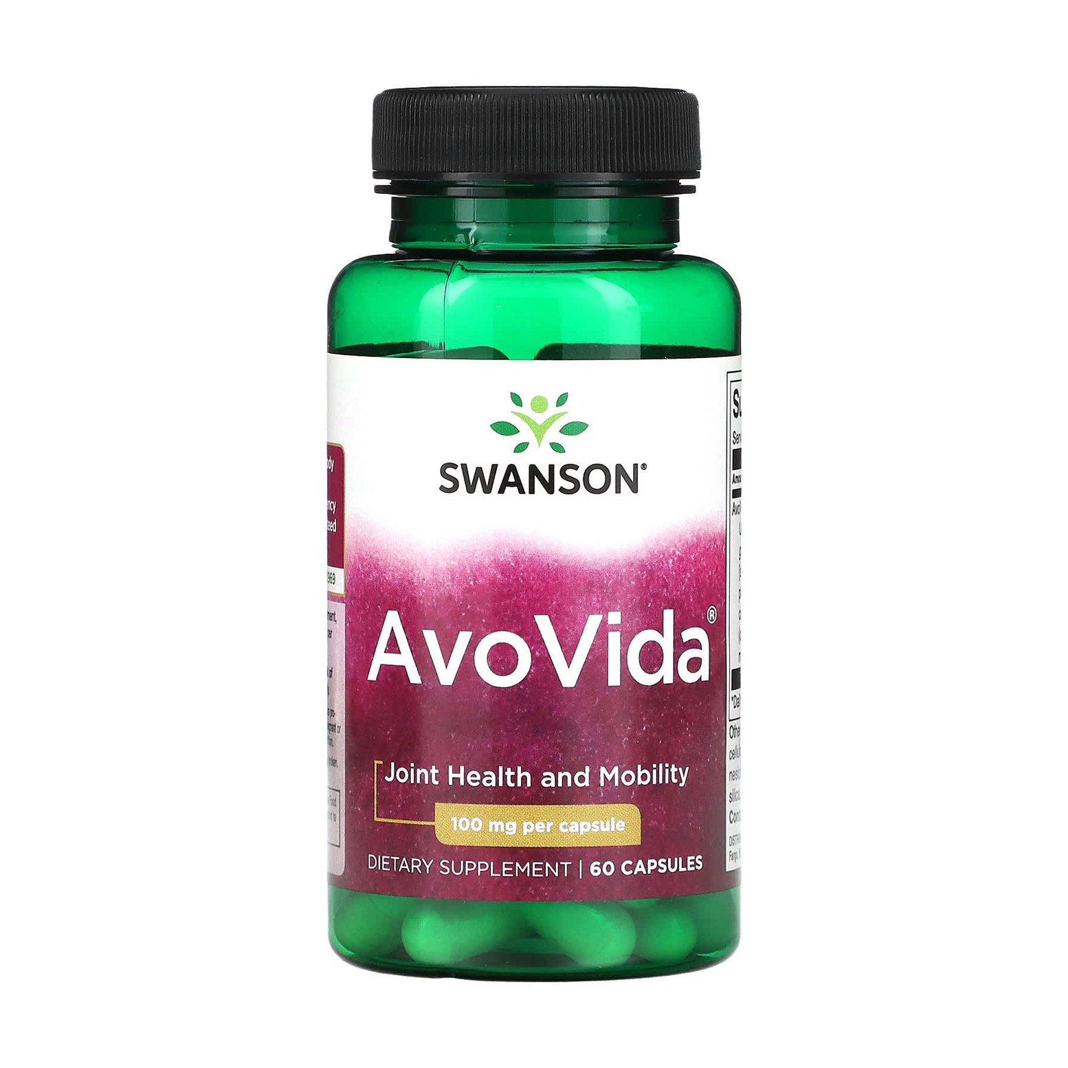 

Комплекс для суглобів Swanson AvoVida, 100 мг, 60 капсул