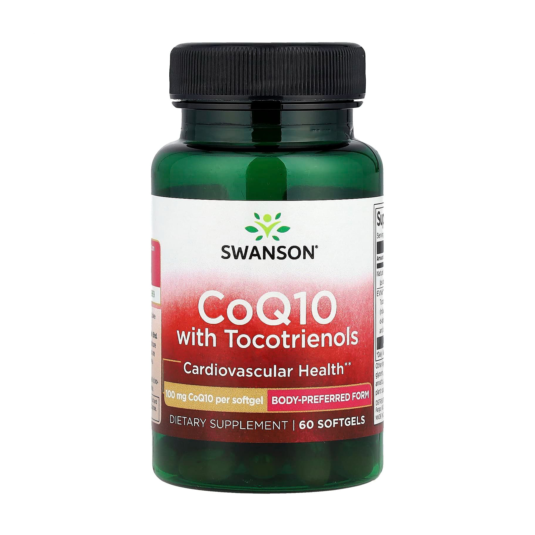 

Уцінка! Коензим Q10 Swanson CoQ10 with Tocotrienols з токотриенолами, 100 мг, 60 гелевих капсул