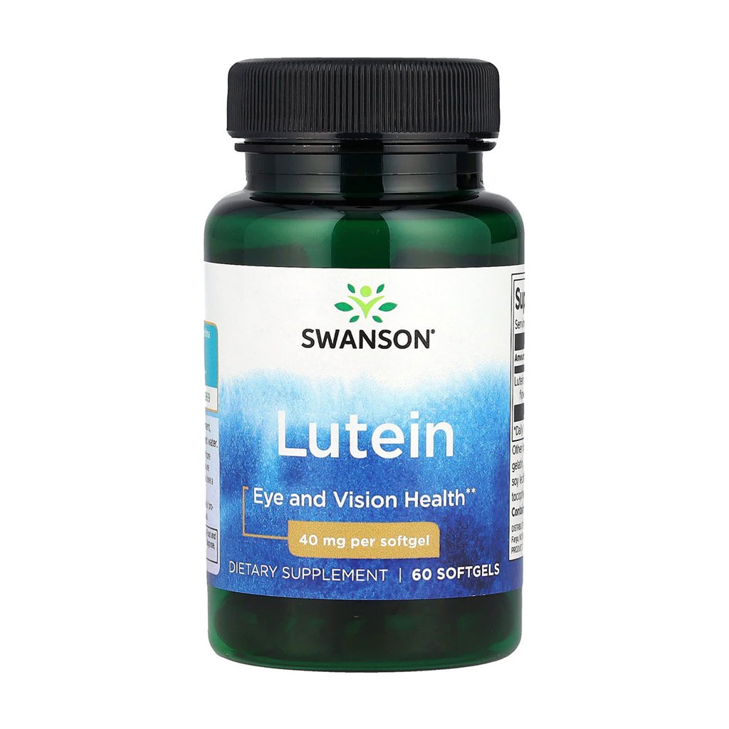 

Лютеїн Swanson Lutein, 40 мг, 60 гелевих капсул