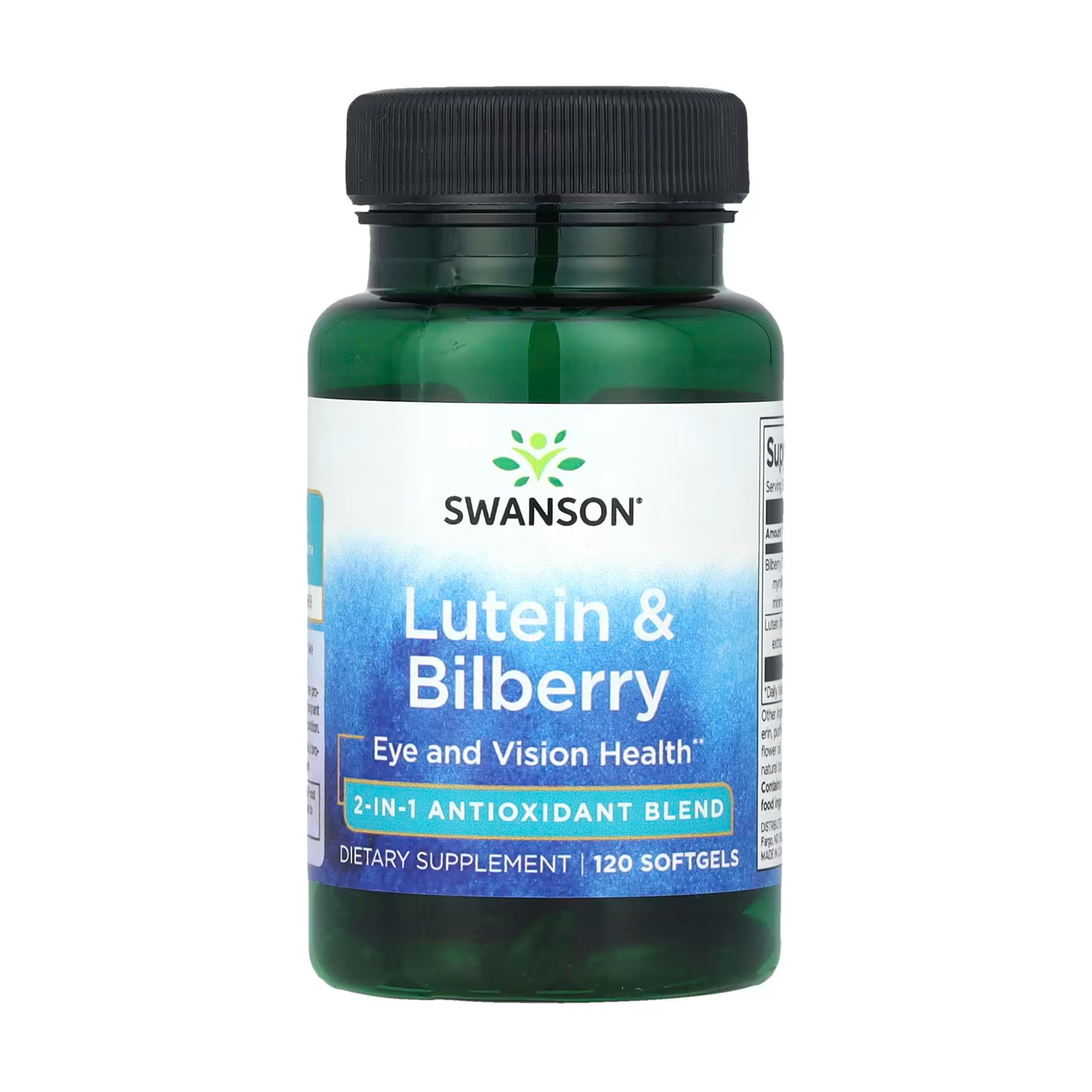 

Лютеїн та чорниця Swanson Lutein & Bilberry, 120 гелевих капсул